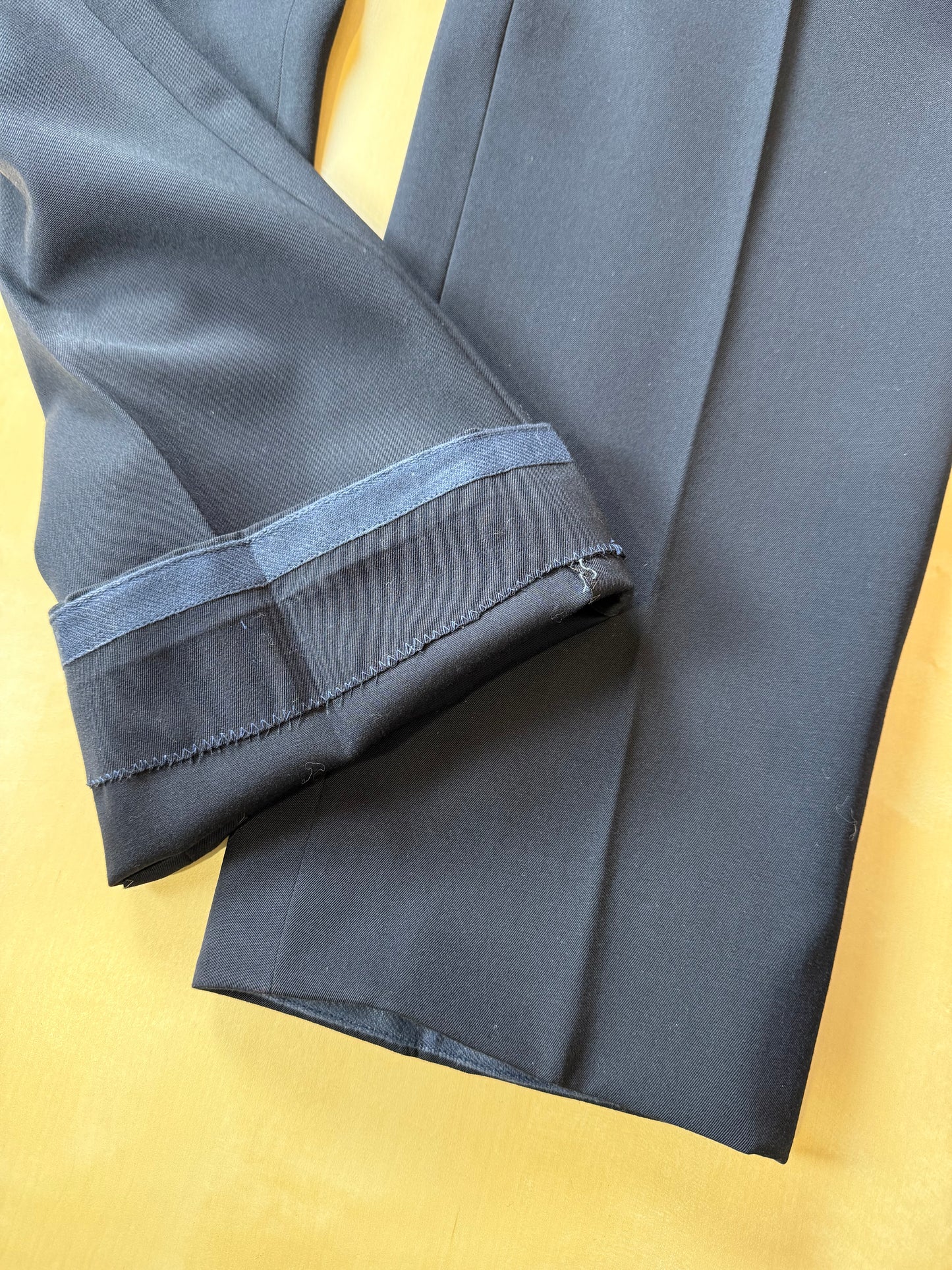 Pantaloni anni '80 twill blu - tg. 48/50