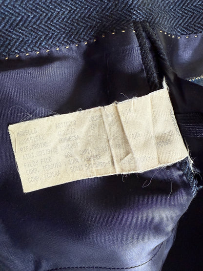 Giacca in puro cashmere spigato tessuto Loro Piana - tg. 50