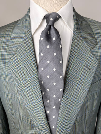 Cravatta Yves Saint Laurent seta shantung a pois