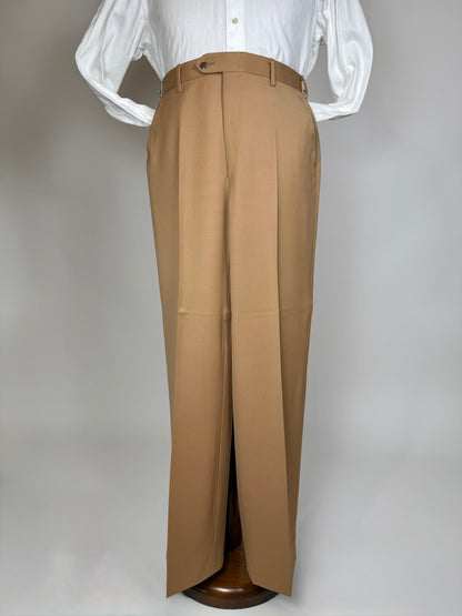 Completo 3 pezzi anni ‘70 twill pettinato beige - tg. 44
