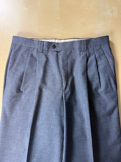 Pantaloni fresco lana grigio antracite anni '80 - tg. 52
