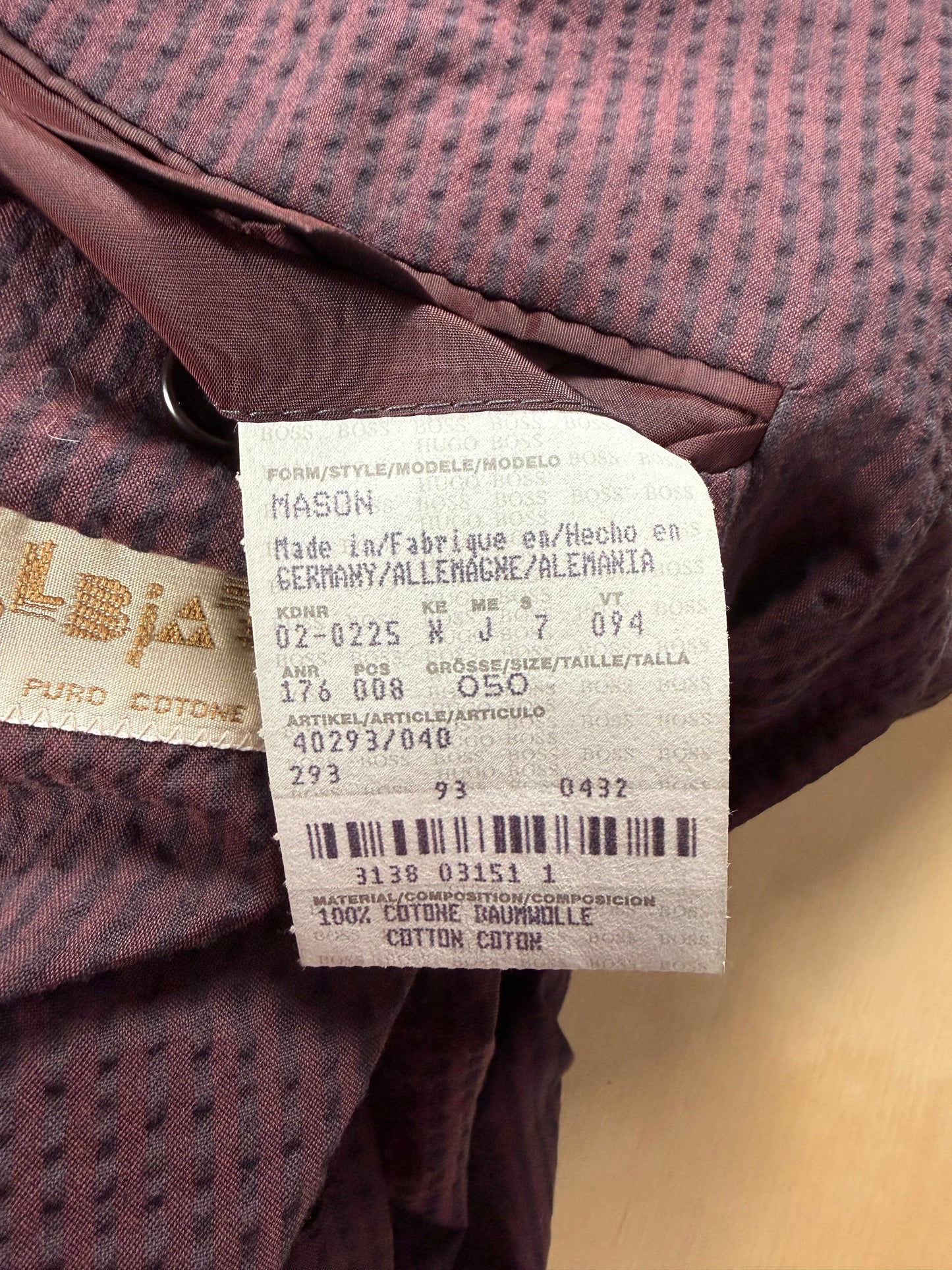 Giacca in seersucker Hugo Boss vintage - tg. 50