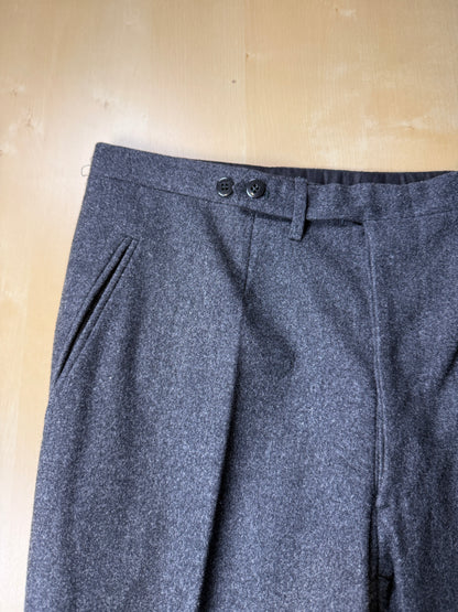 Pantaloni sartoriali anni ‘60/‘70 flanella antracite - tg. 50/52