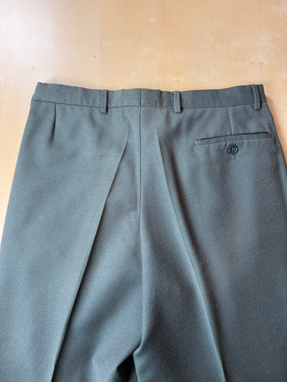 Pantaloni anni ‘80 in flanella verde - tg. 46/48