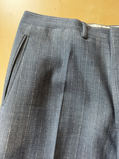 Completo anni ‘60 in grisaglia blu spinato - tg. 48