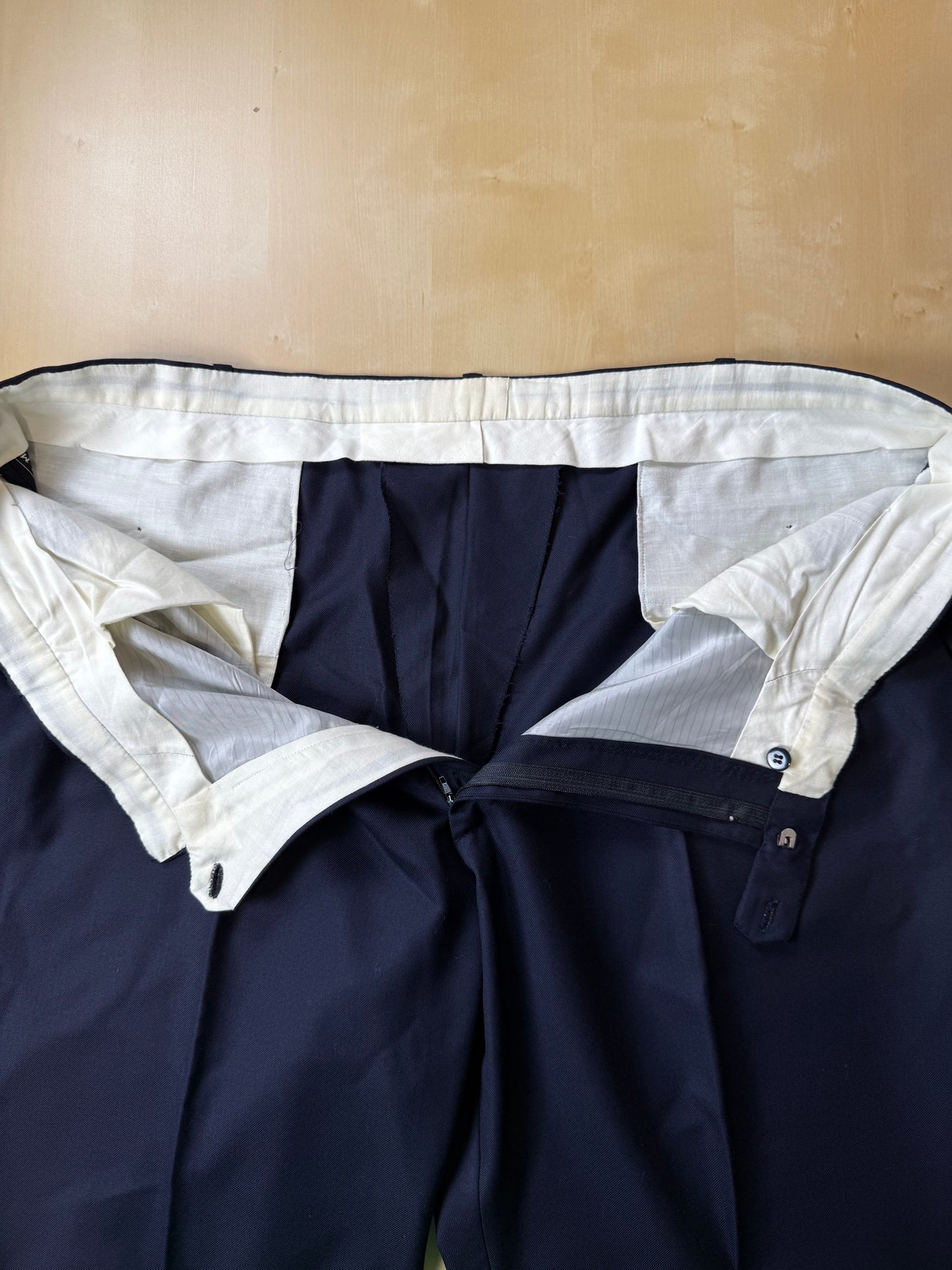 Completo sartoriale anni ‘80 flanella lana e cashmere - tg. 62