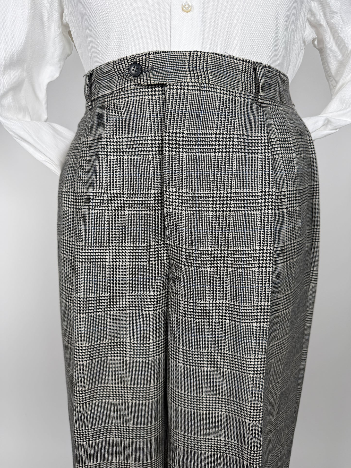 Pantaloni anni ‘80 flanella principe di Galles - tg. 52