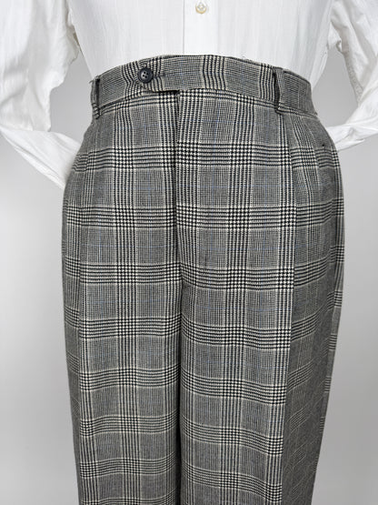 Pantaloni anni ‘80 flanella principe di Galles - tg. 52