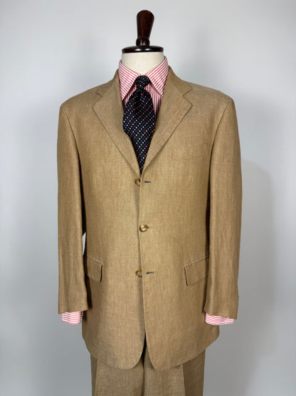 Completo in lino sabbia anni '90 - tg. 50 drop 7