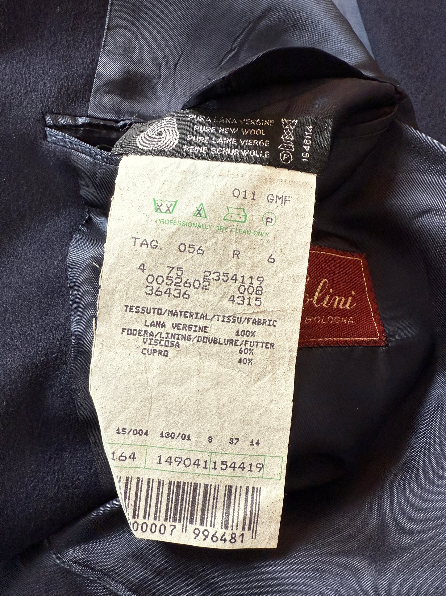 Blazer navy anni ‘80 in panno di lana - tg. 56