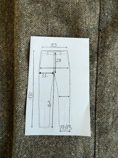 Pantaloni anni ‘70 donegal tweed (NOS) - tg. 44