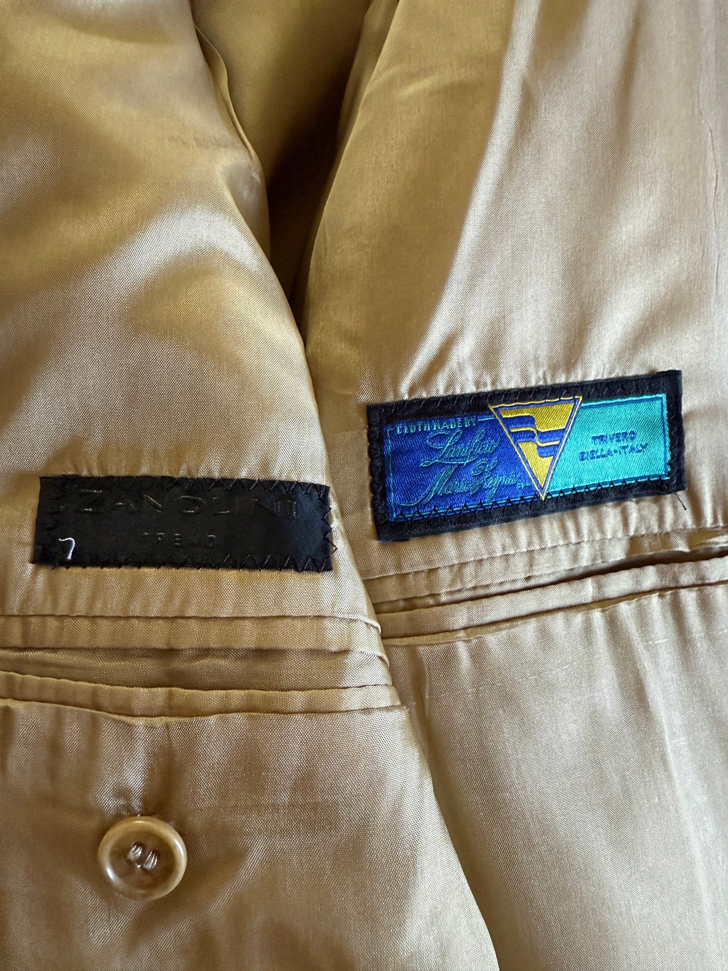 Giacca anni ‘90 in tela misto lino, lana e mohair - tg. 52/54