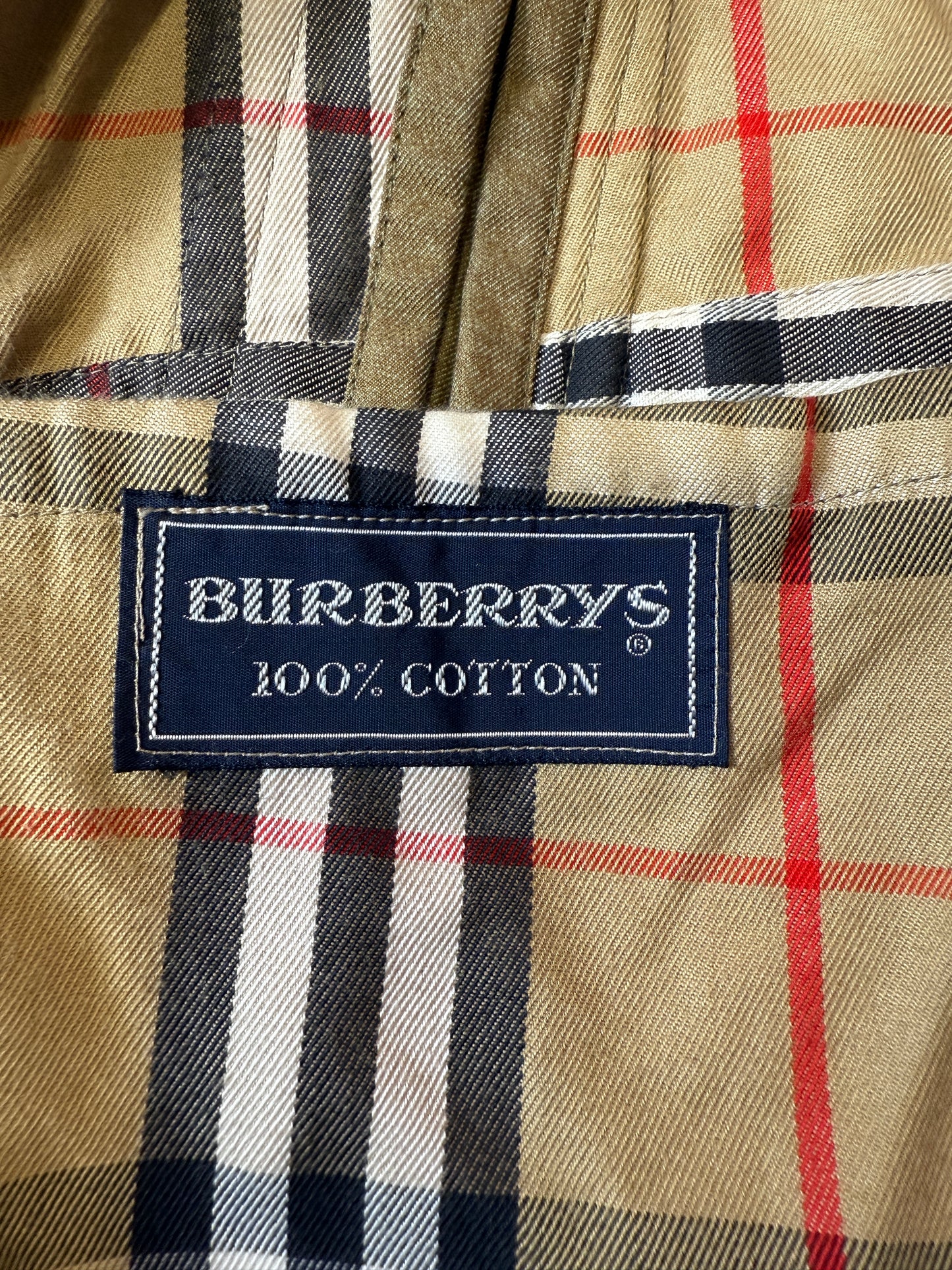 Trench Burberrys anni ‘80 doppiopetto cotone senape  - tg. 48/50