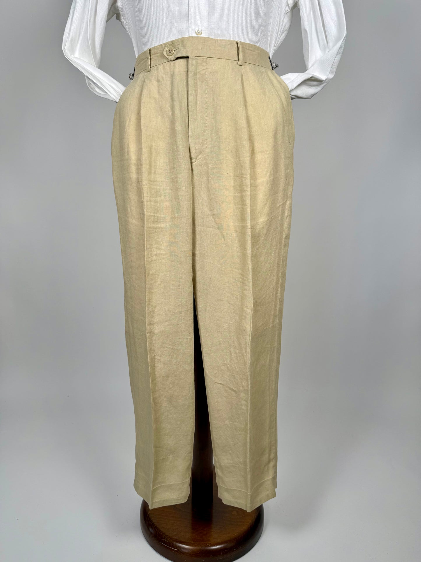 Pantaloni in lino beige - tg. 46