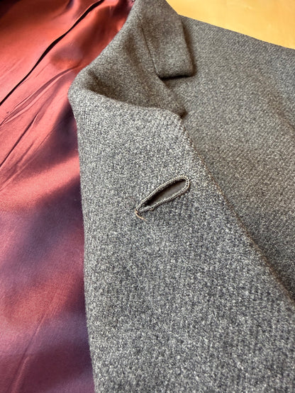 Cappotto sartoriale grigio anni '60 - tg. 46-48