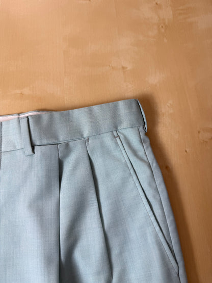 Pantaloni fresco lana turchese anni '80 (NOS) - tg. 48/50