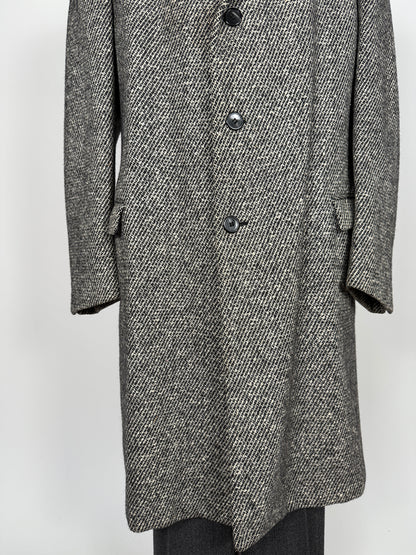 Cappotto anni ‘70 in tweed sale e pepe - tg. 56-60