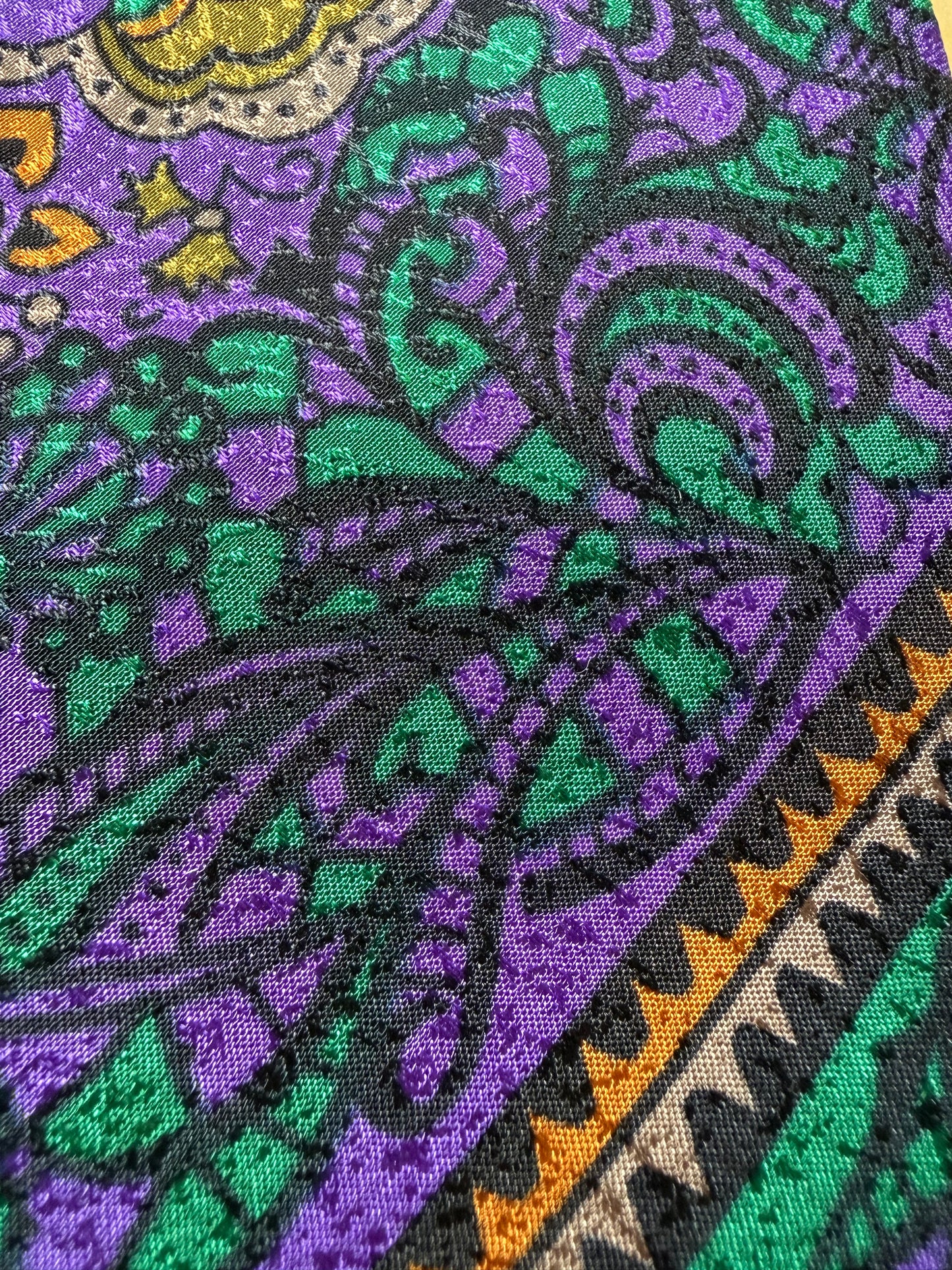 Cravatta Missoni vintage viola jacquard