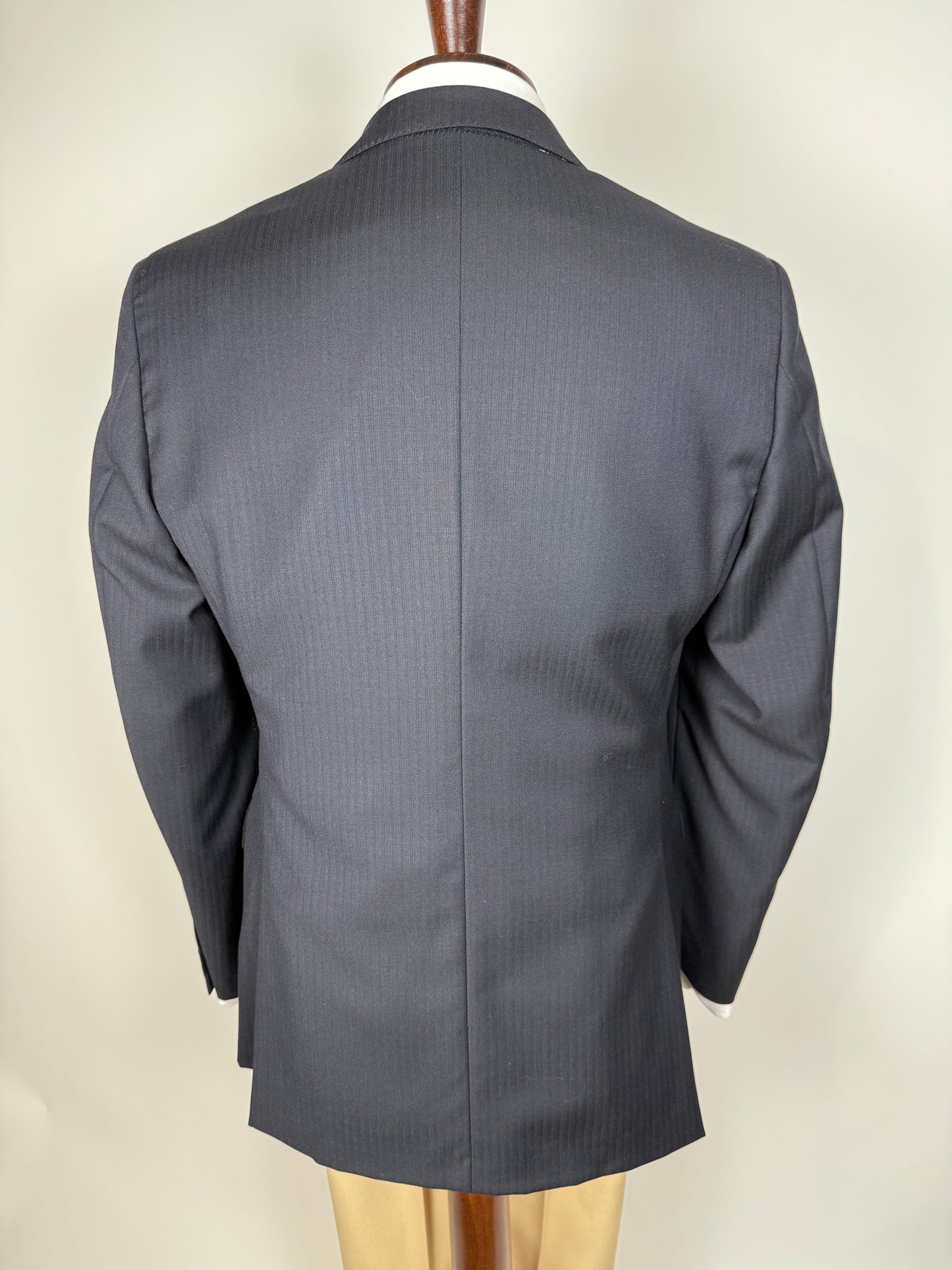 Giacca + panciotto Corneliani lana pettinata blu - tg. 50