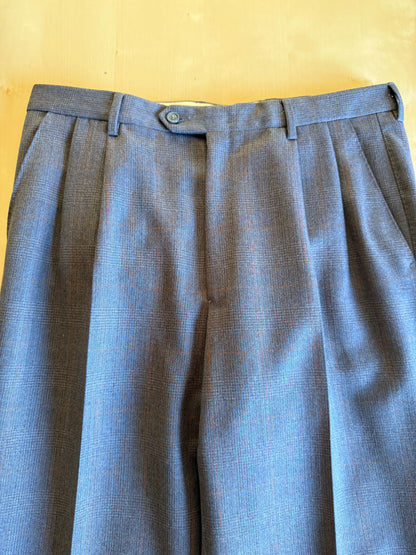 Completo doppiopetto anni ‘70/‘80 flanella principe di Galles (NOS) - tg. 48