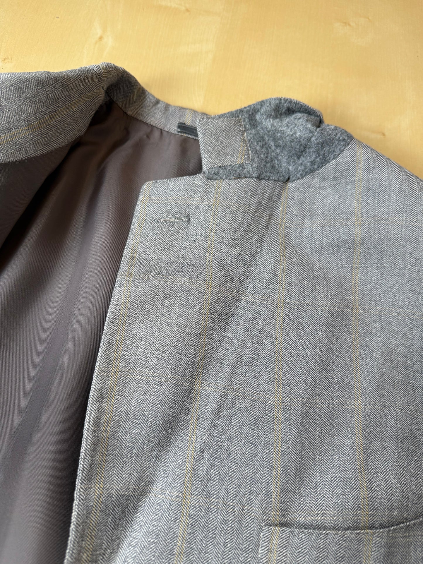 Giacca Isaia seta e lana herringbone - tg. 52
