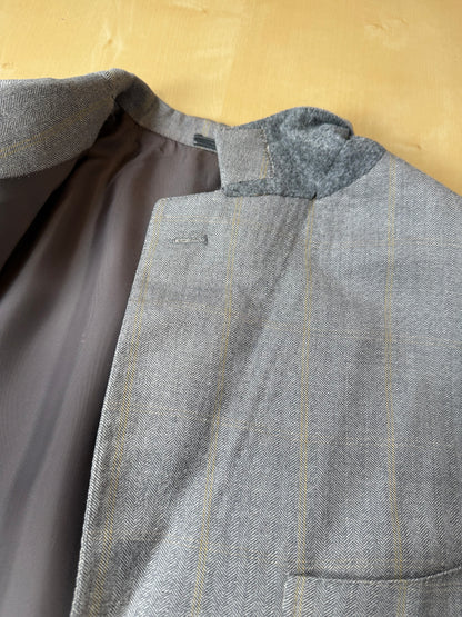 Giacca Isaia seta e lana herringbone - tg. 52