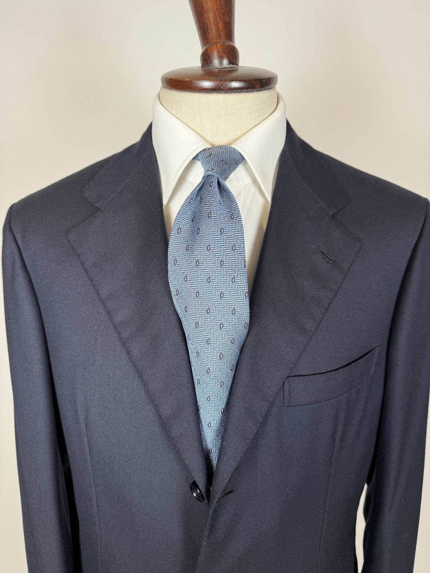 Giacca Brioni flanella lana e cashmere blu - tg. 50