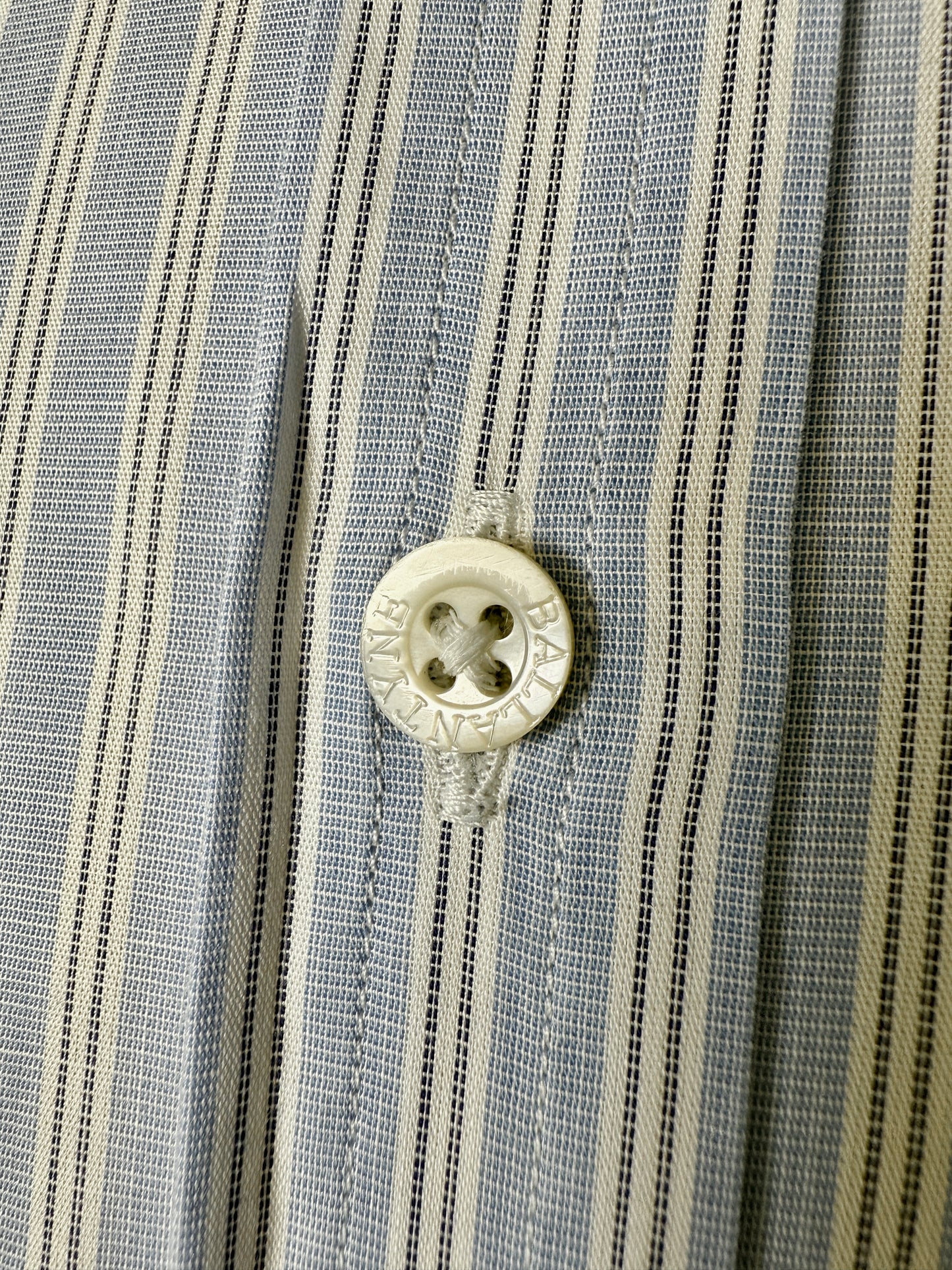 Camicia Ballantyne azzurra a righe - tg. L collo 42