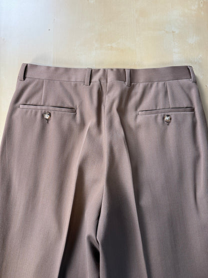 Completo Corneliani anni ‘70 lana pettinata marrone - tg. 48
