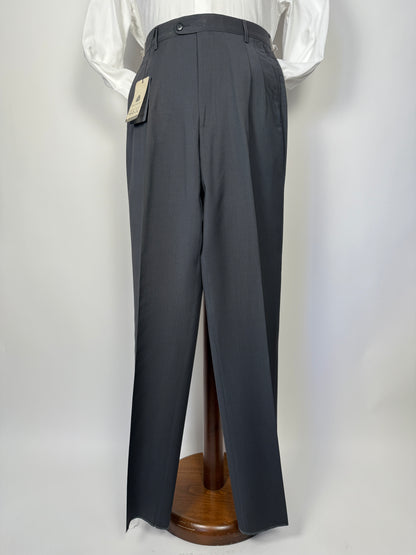 Pantaloni anni ‘90 fresco lana verde petrolio (NOS) - tg. 46