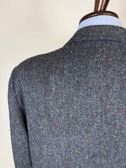 Giacca De Paz donegal tweed blu - tg. 56