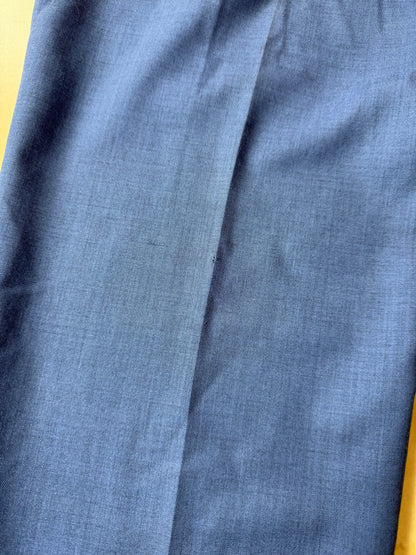 Pantaloni fresco lana blu cobalto anni '90 (NOS) - tg. 50