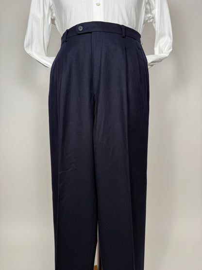 Pantaloni in flanella blu - tg. 50