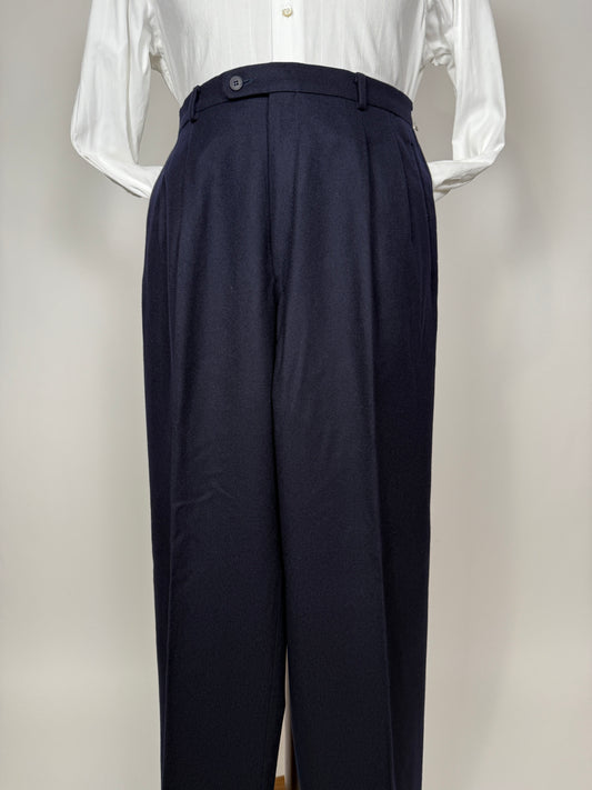 Pantaloni in flanella blu - tg. 50