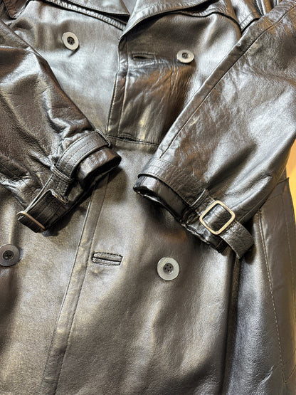 Trench anni ‘70 in pelle - tg. 44/46