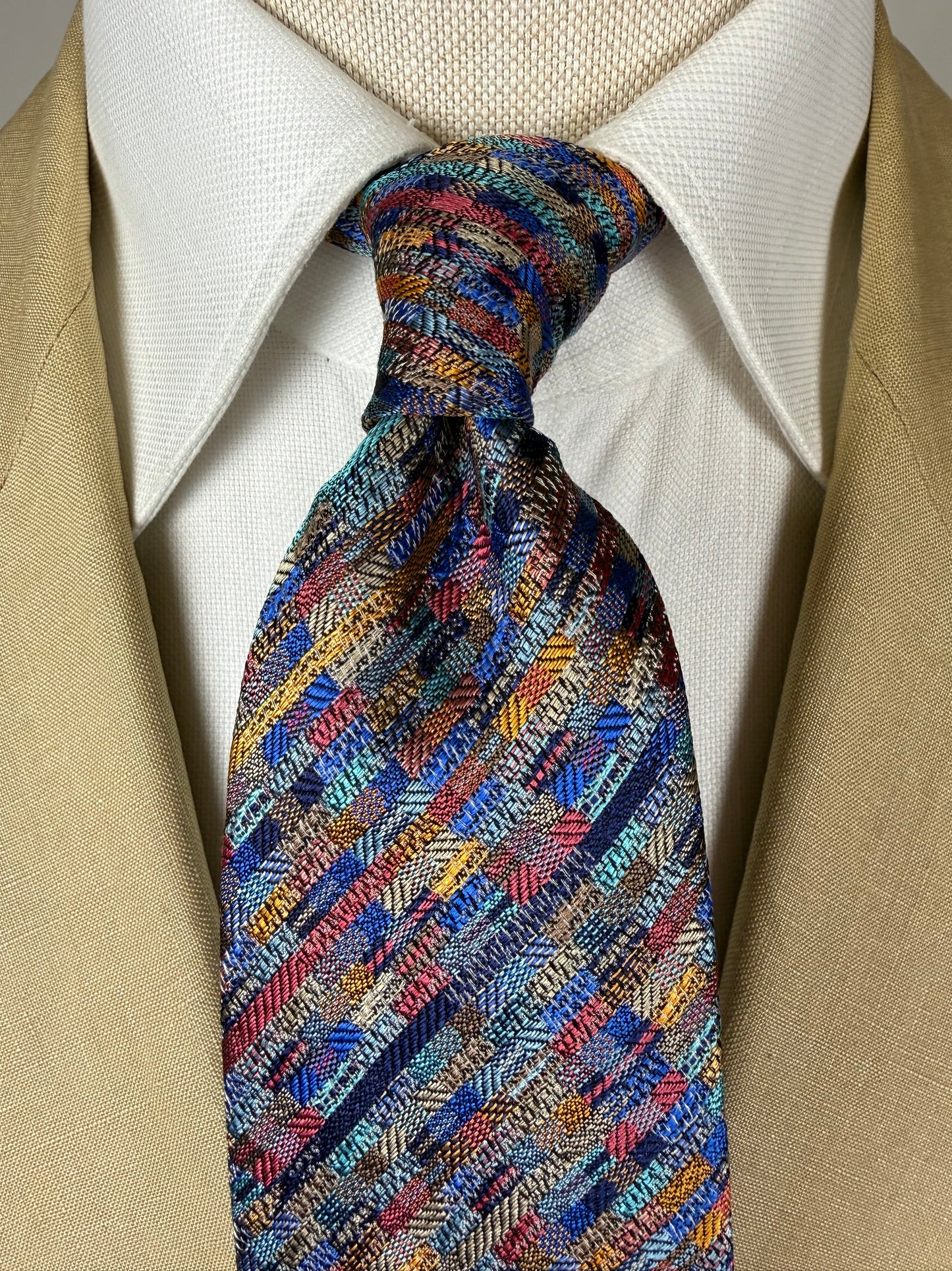 Cravatta Missoni tasselli multicolore