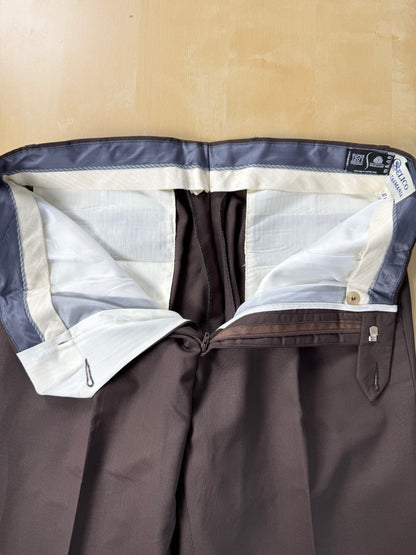 Pantaloni fresco lana marrone cacao (NOS) - tg. 48