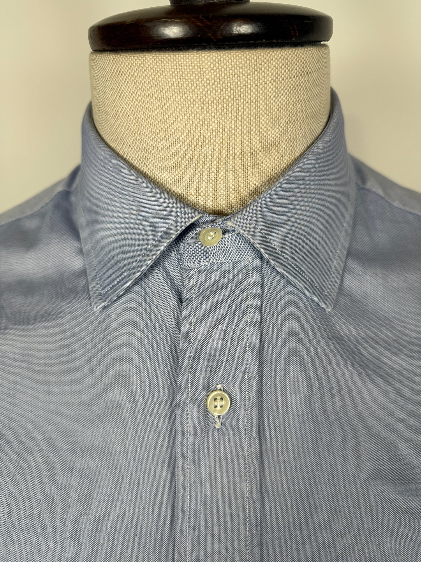 Camicia Burberrys anni ‘90 azzurra in Oxford leggero - tg. L collo 41