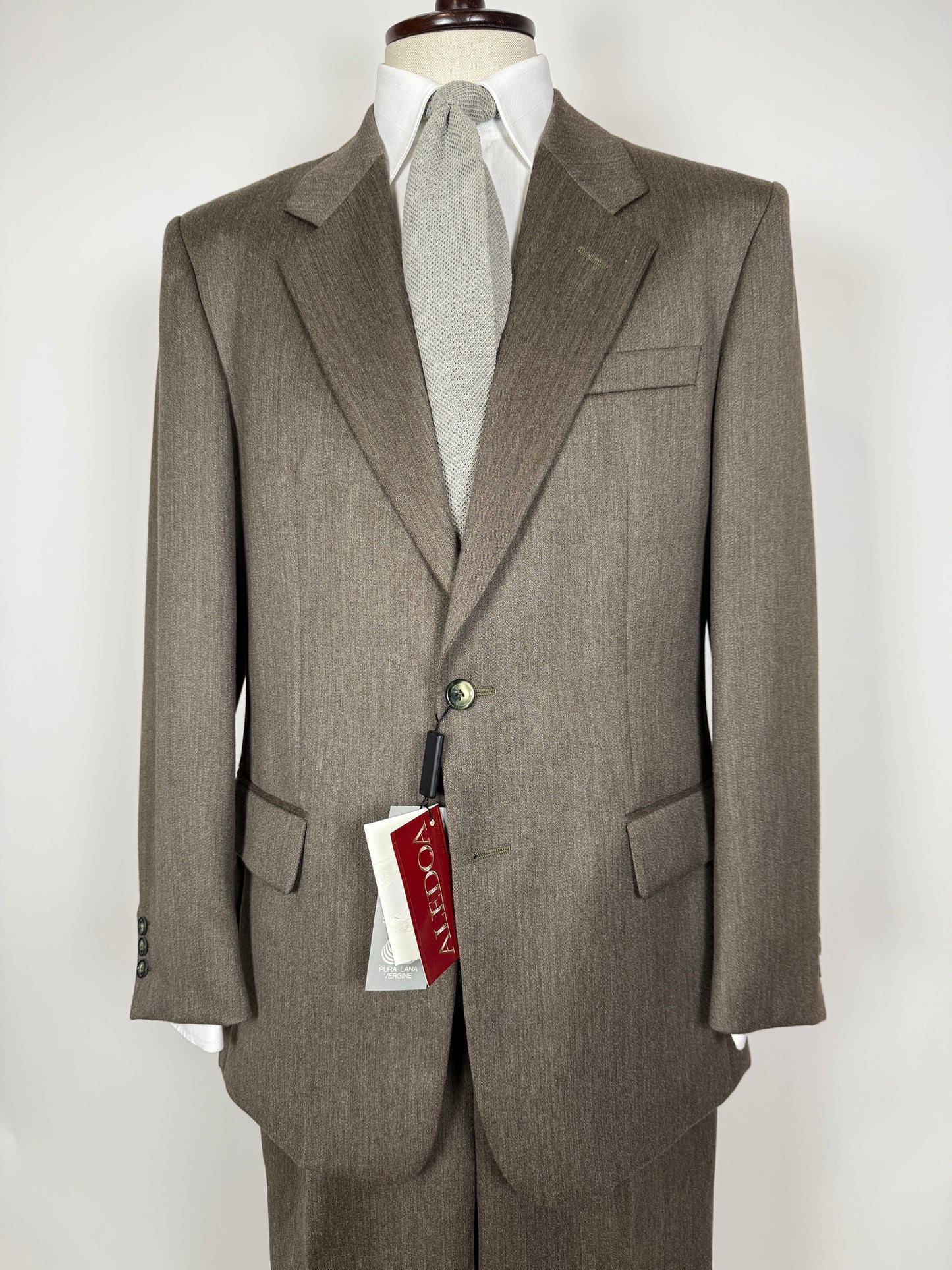 Completo anni ‘80 in covert verde cachi (NOS) - tg. 52