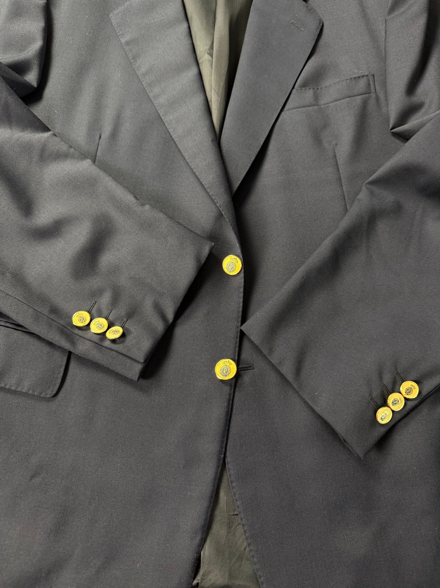 Blazer navy flanella pettinata - tg. 56