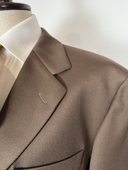 Completo anni ‘90 in twill marrone/cachi (NOS) - tg. 56