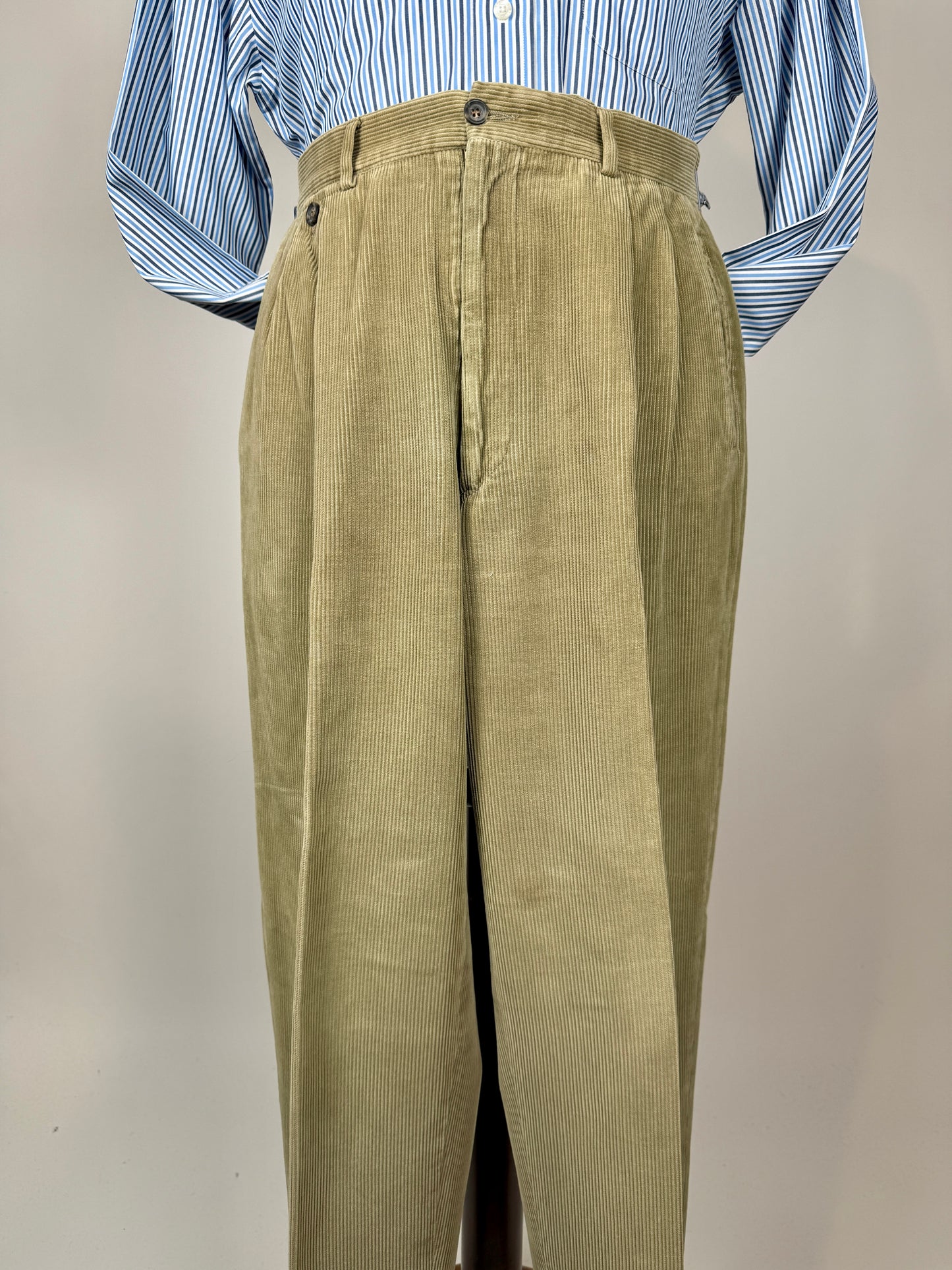 Pantaloni in velluto a coste beige - tg. 46/48