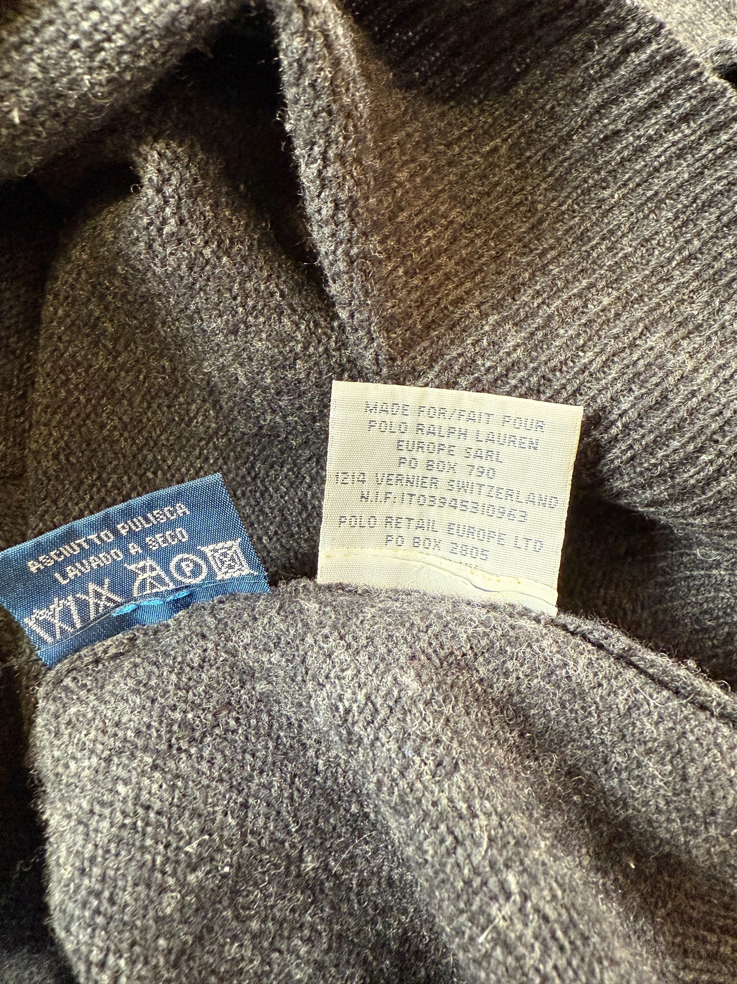 Pullover Ralph Lauren pura lana antracite - L