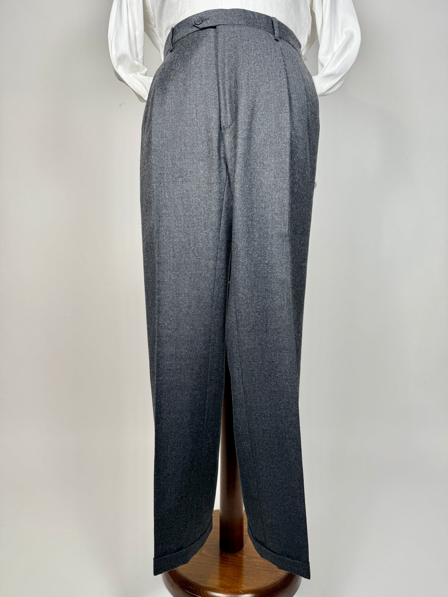Pantaloni flanella grigio medio - tg. 50