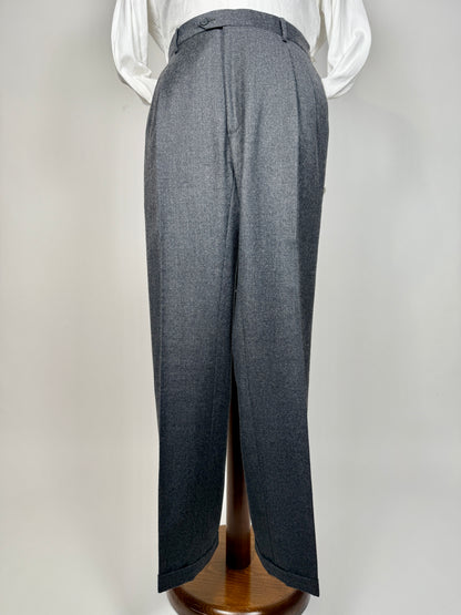 Pantaloni flanella grigio medio - tg. 50