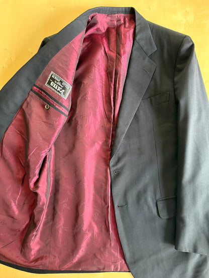 Giacca/blazer Brioni anni ‘80 in twill blu - tg. 48/50