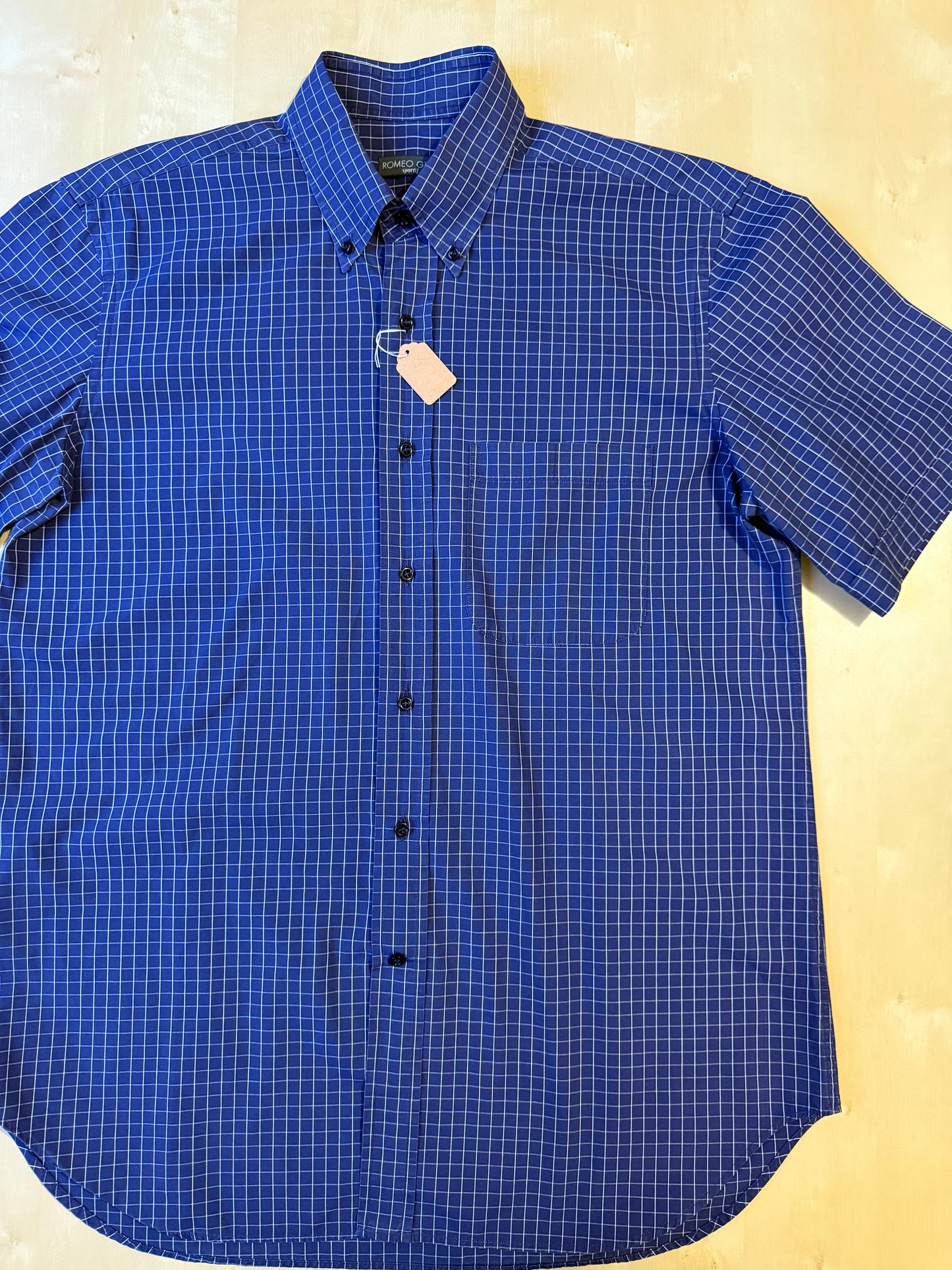 Camicia Romeo Gigli maniche corte a quadri - L