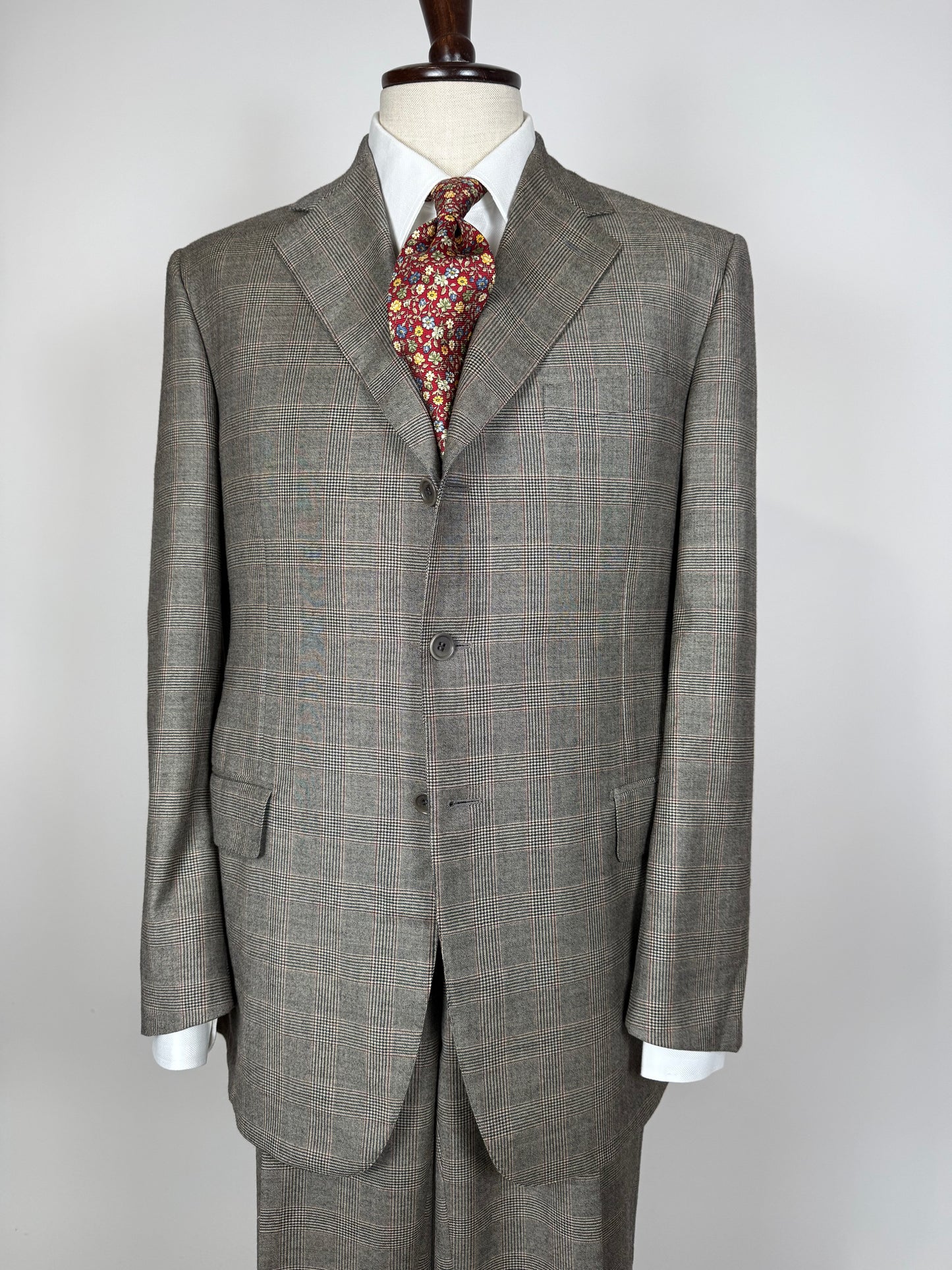 Completo Pierre Cardin principe di Galles flanella leggera - tg. 54