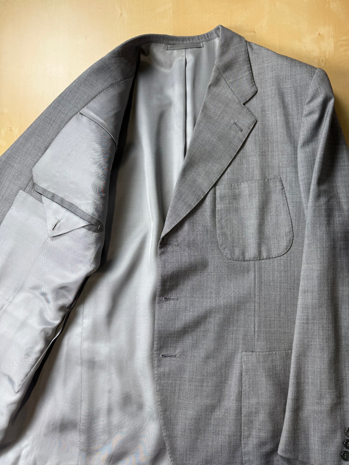 Giacca sartoriale anni '70 in grisaglia pettinata - tg. 50