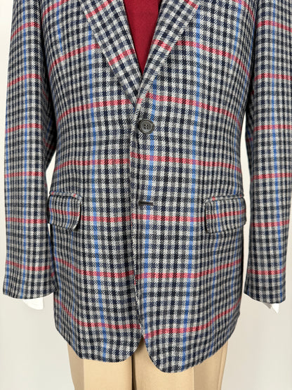 Giacca sartoriale anni ‘80/‘90 a quadri - tg. 48/50